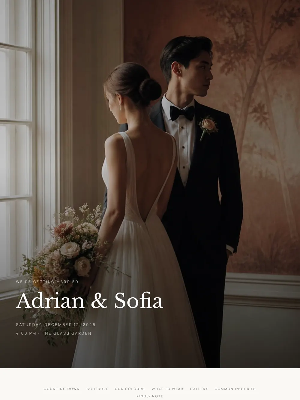 Photo Story invitation template preview