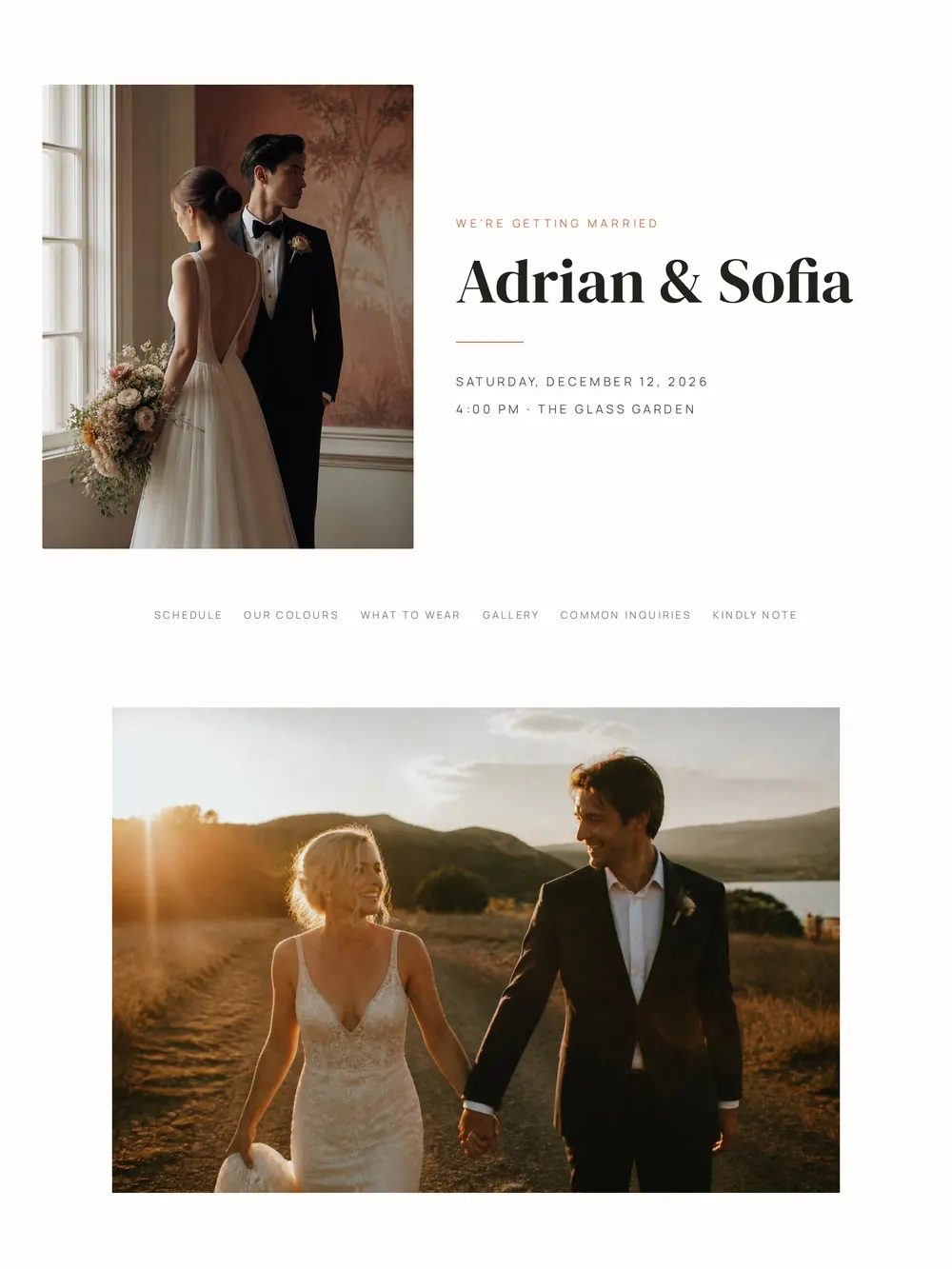Editorial invitation template preview